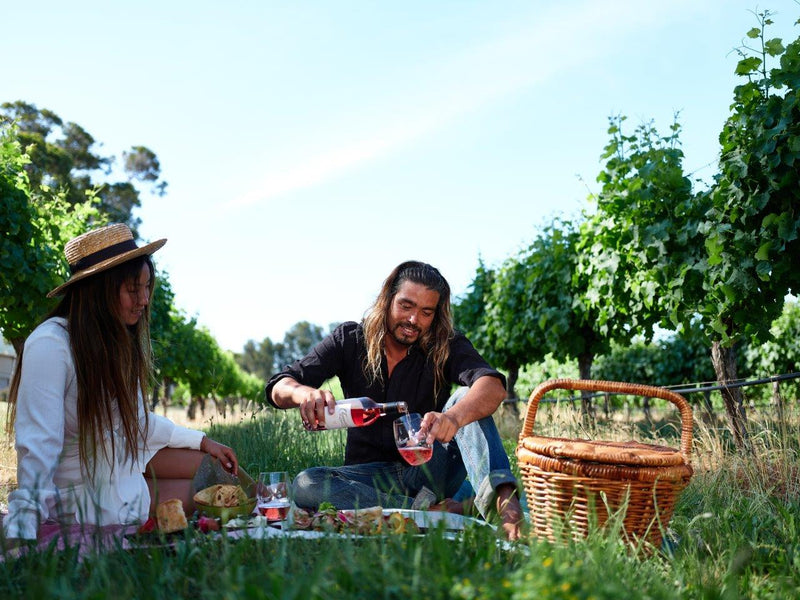 Vineyard Picnic & Bottle Of Wine At Clairault Streicker