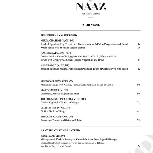 A Grand Persian Dining Signature At Naaz Persian Cuisine - We Wander