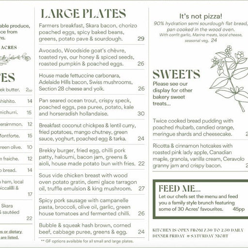 A Grand Regional Dining Signature At 30 Acres - We Wander