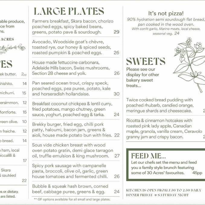 A Signature Regional Dining Experience At 30 Acres - We Wander