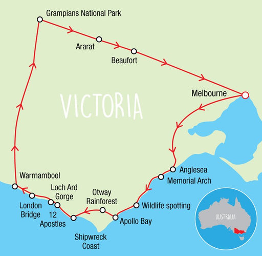 Wildlife Tours Australia: 3 Day Great Ocean Road And Grampians Tour - We Wander